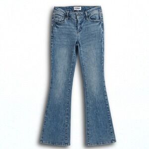 RSQ Womens Low Rise Flare Jeans Size 25 Medium Wash Denim Blue Pants